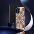 Silver Feather Compass - Impact Resistant Phone Case